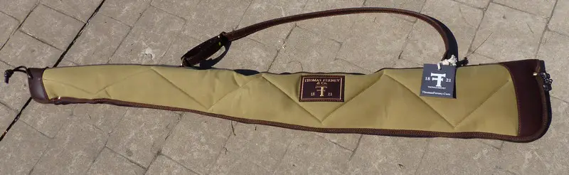 By Thomas Ferney Canvas and Leather Scoped Rifle Case Waxed 24oz 